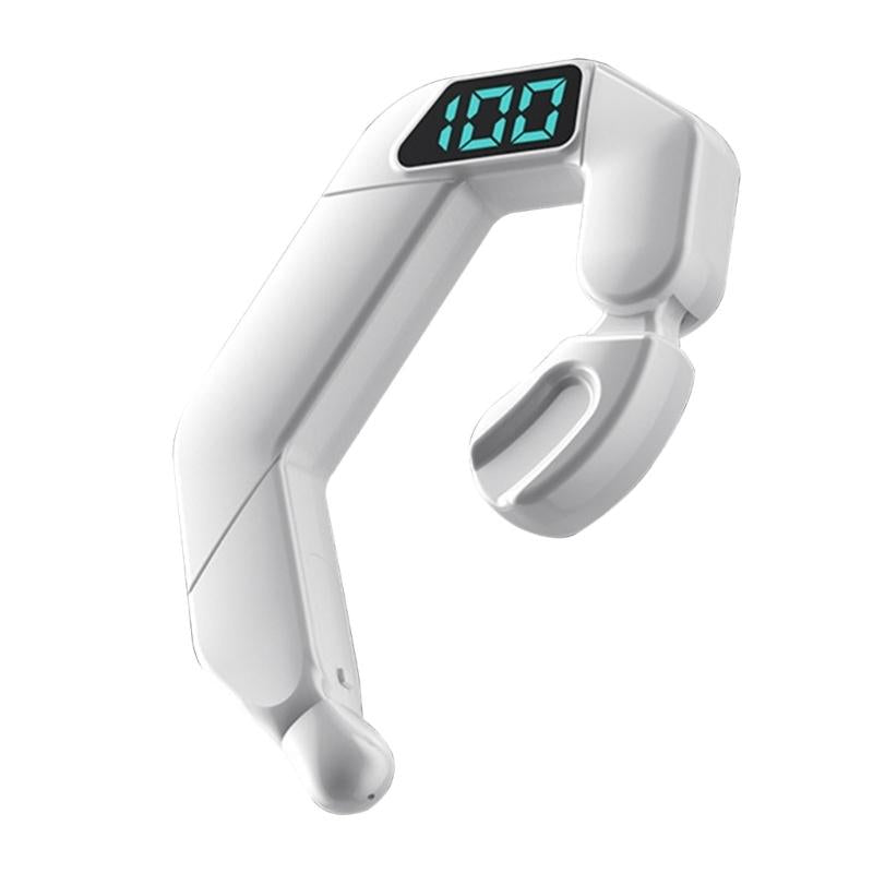Digital Display Bone Conduction Bluetooth Headset - Sporty Design - Pink 13