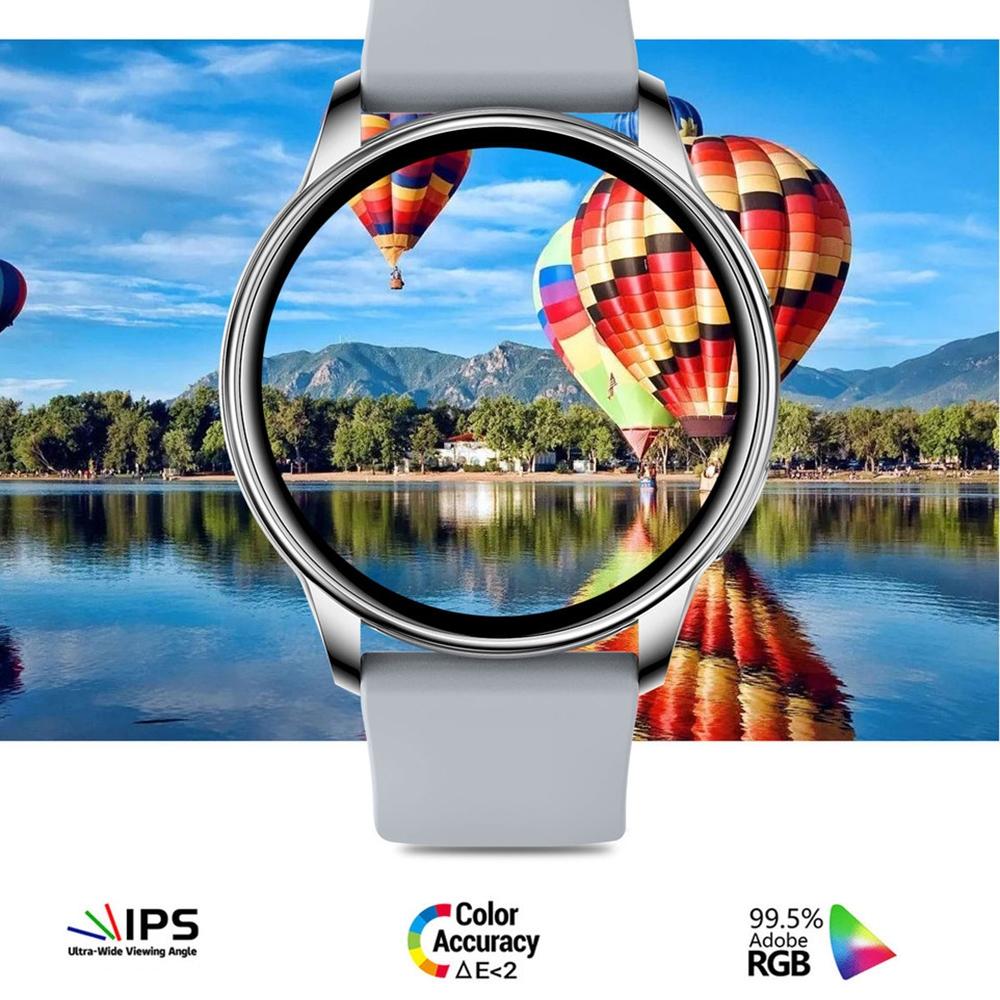 1.32 Inch Health Monitoring Smart Watch With Password Lock - Silver Gray 5