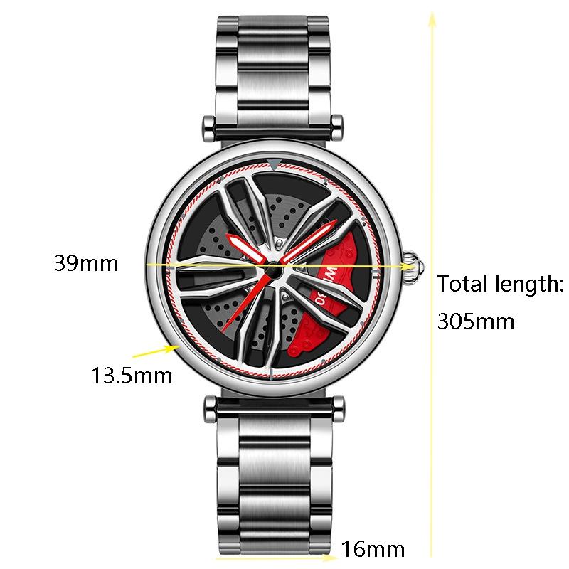 Stylish Steel Band Quartz Watch for Couples - Rose Gold 5