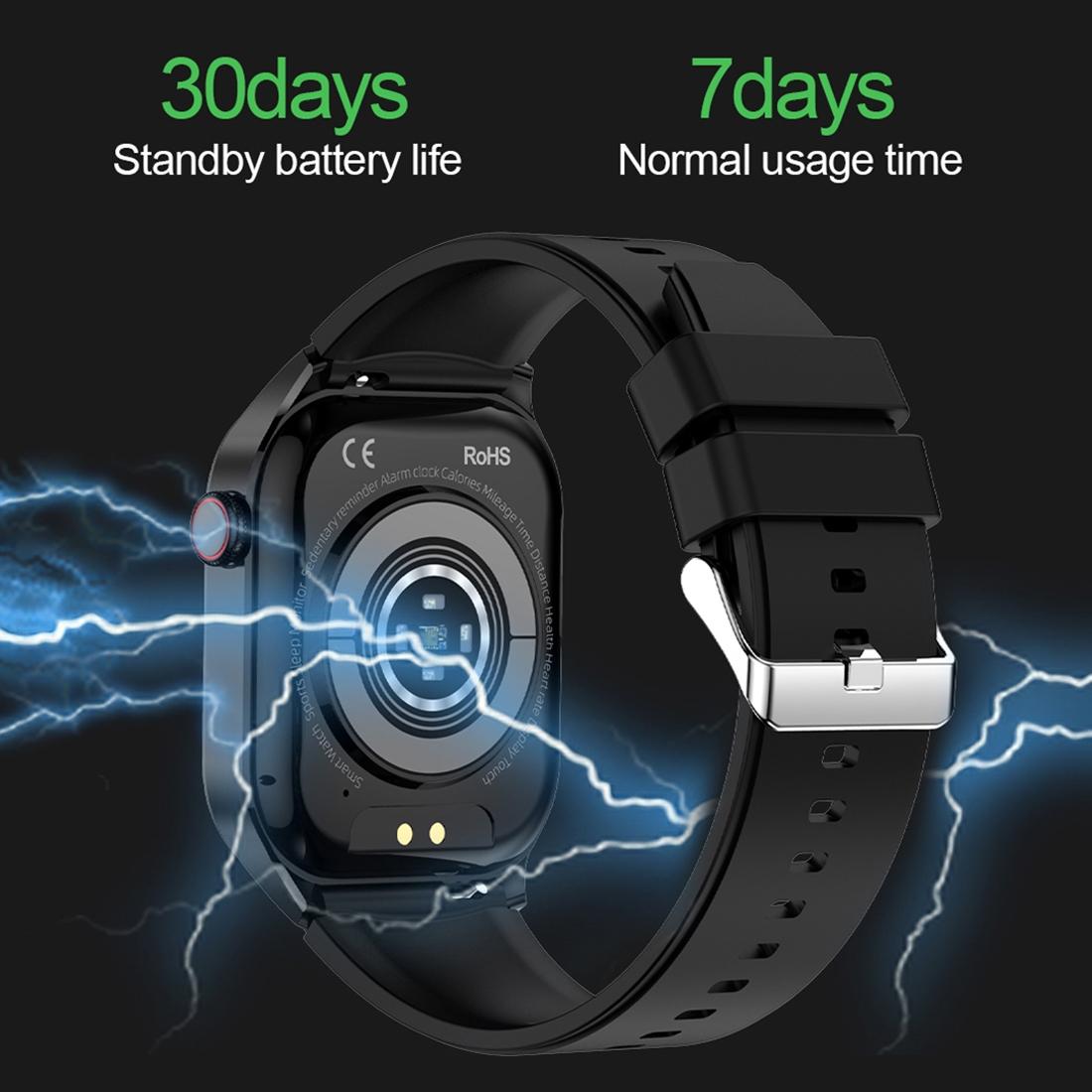 Waterproof Smart Watch With Bluetooth And Blood Oxygen Monitoring - Ip68 - Blue 7