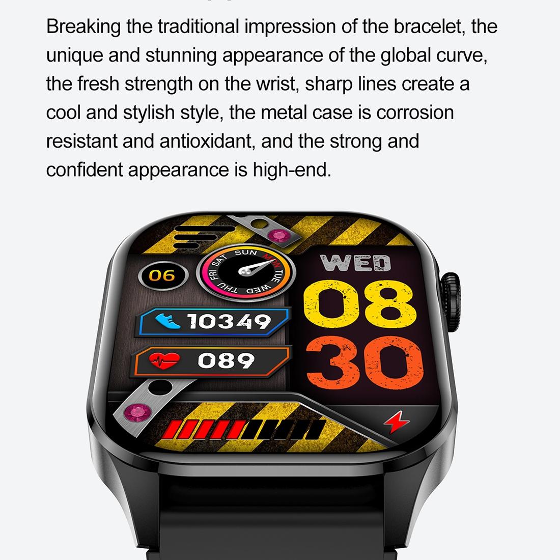 Waterproof Smart Watch With Bluetooth And Blood Oxygen Monitoring - Ip68 - Blue 12