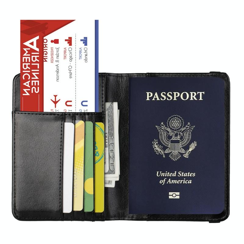 Multi Card Passport Holder Anti Magnetic Wallet - Wine 10