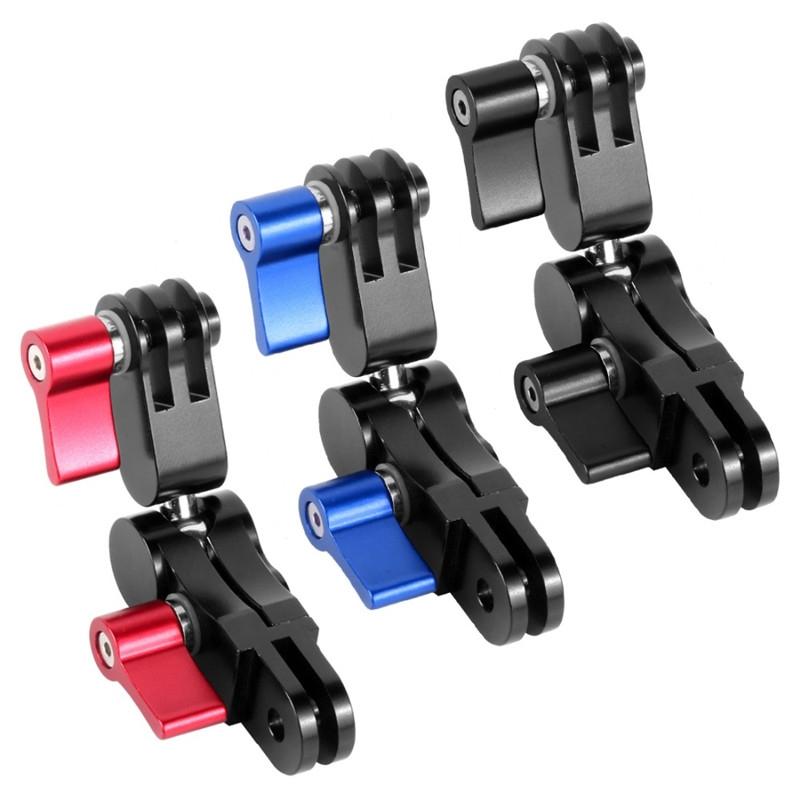 360 Degree Rotating Mount Adapter for Gopro Hero11 - Aluminium Alloy - Black 3