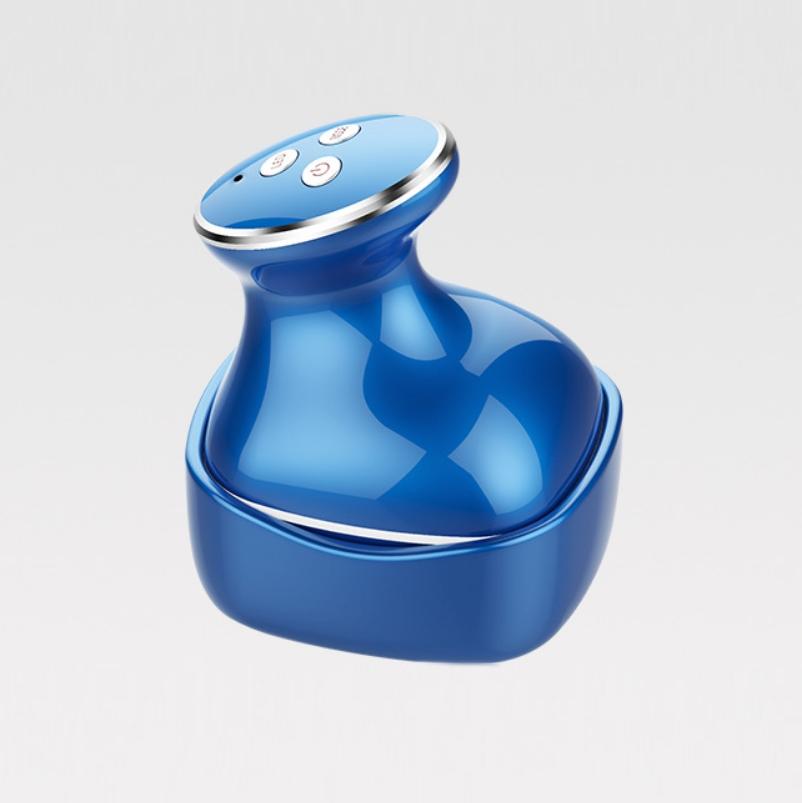 Electric Scalp Massager Multifunctional Vibration Therapy - Blue 3