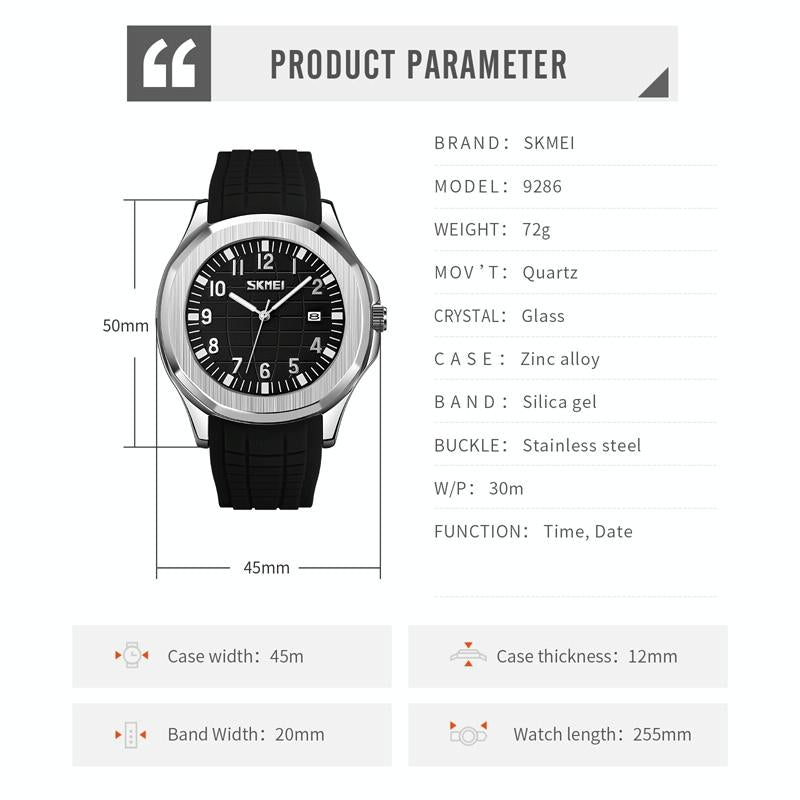 Waterproof Men Multifunctional Outdoor Watch - White 7