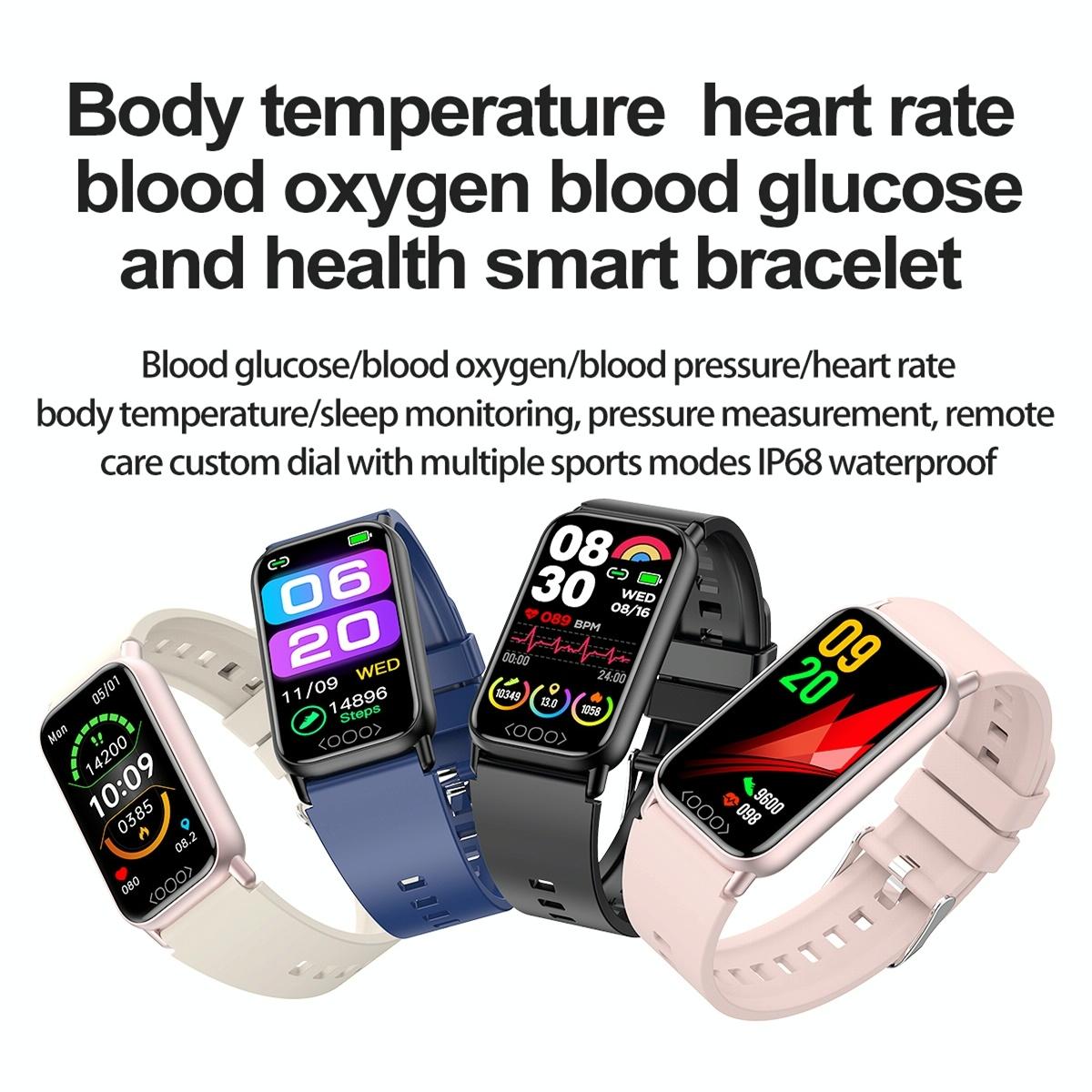 Smart Health Monitoring Watch With Colour Screen - Pink 6