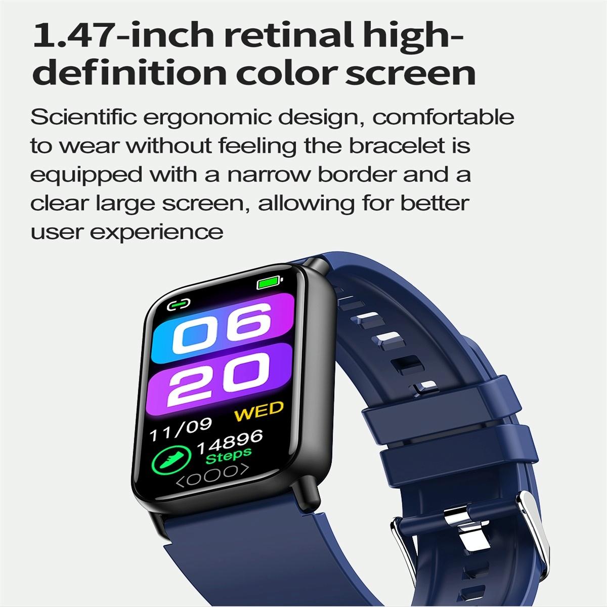 Smart Health Monitoring Watch With Colour Screen - Pink 7