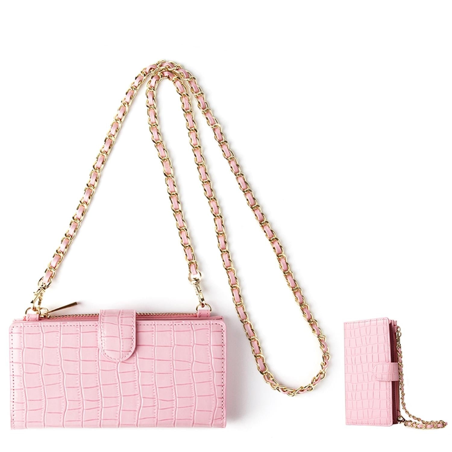 Long Crossbody Mini Shoulder Bag For Coins & Phone - Light Green 9