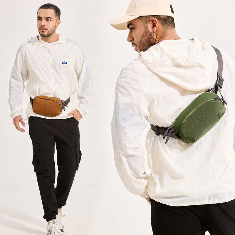 Men Personalized Chest Bag For Commuting - Green 3