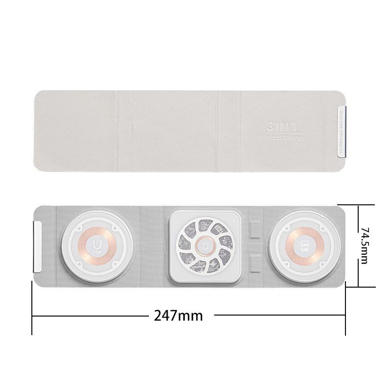 3 In 1 Portable Magsafe Wireless Charger - Orange 3