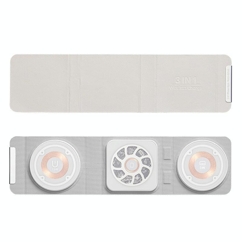 3 In 1 Portable Magsafe Wireless Charger - Orange 13