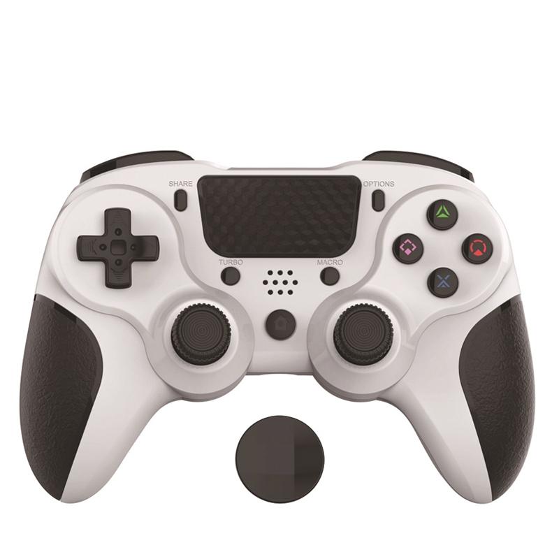 Bluetooth Gamepad for Ps4 Pro with Dual Vibration and Six-axis Control - Black White 11