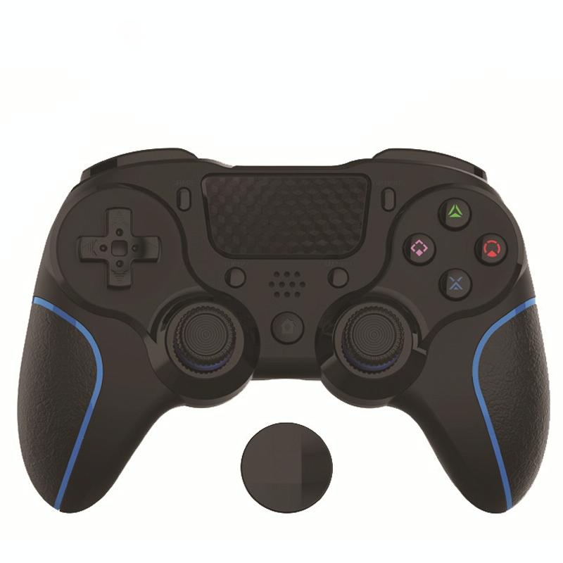 Bluetooth Gamepad for Ps4 Pro with Dual Vibration and Six-axis Control - Black White 13