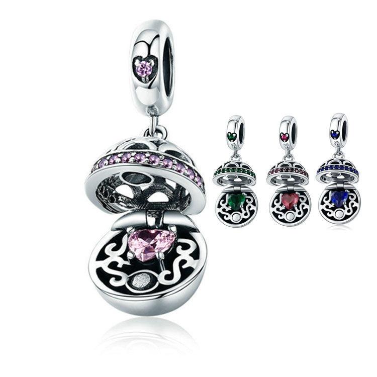 925 Sterling Silver Zircon Pendant With Parts - Scc689-G 3