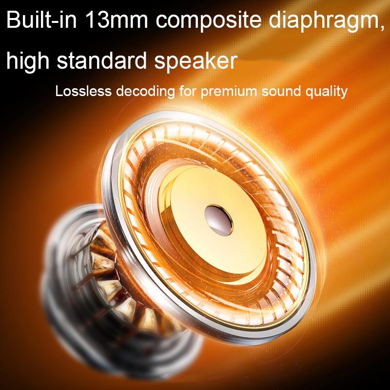 Wireless Bluetooth Headset with Low Delay and Transparent Design - Orange 5