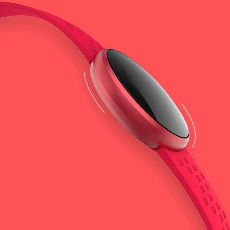 Smart Bracelet With Heart Rate Monitor And Menstrual Reminder - Red Ip68 Waterproof 3