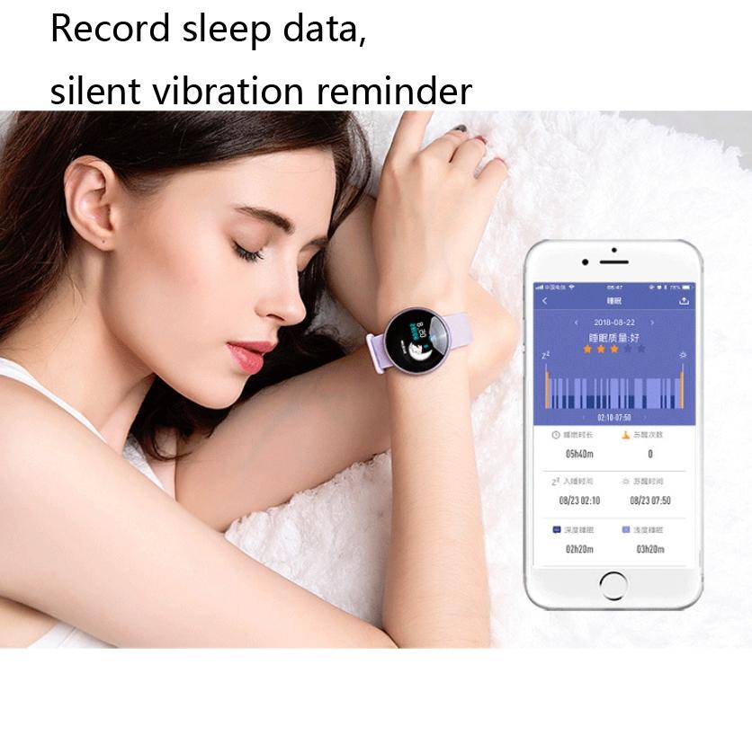 Smart Bracelet With Heart Rate Monitor And Menstrual Reminder - Red Ip68 Waterproof 5