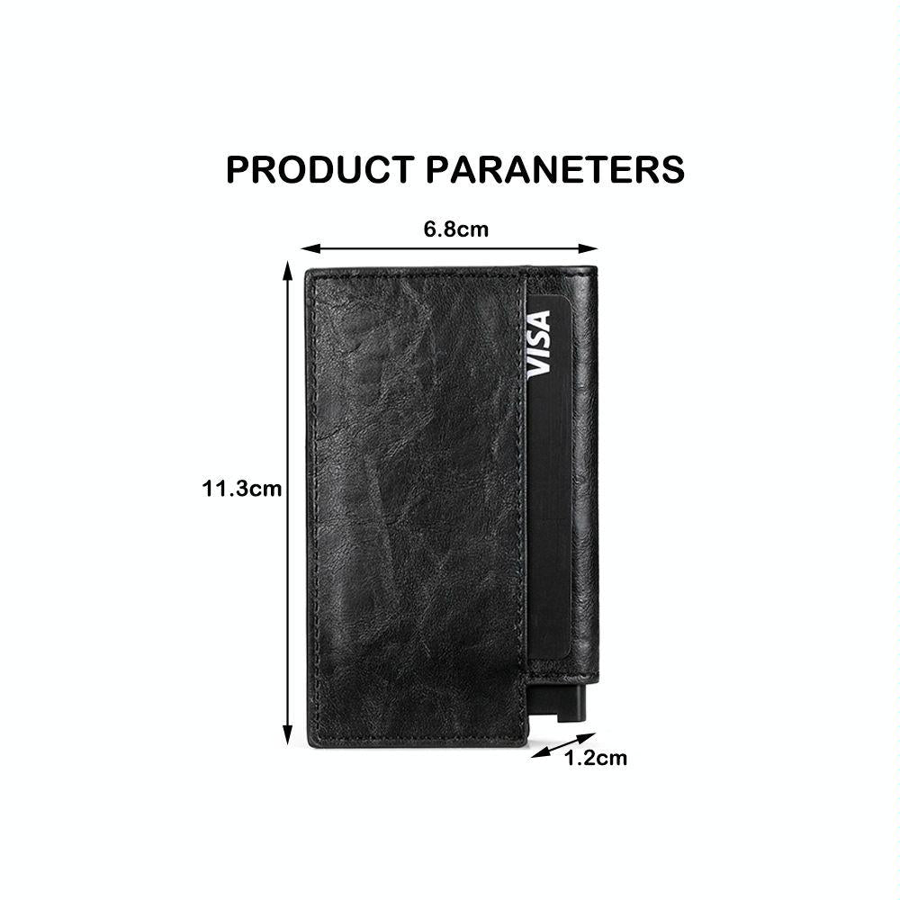 Pop-up Rfid Bifold Wallet with Card Holder - Carbon Fiber Black 4