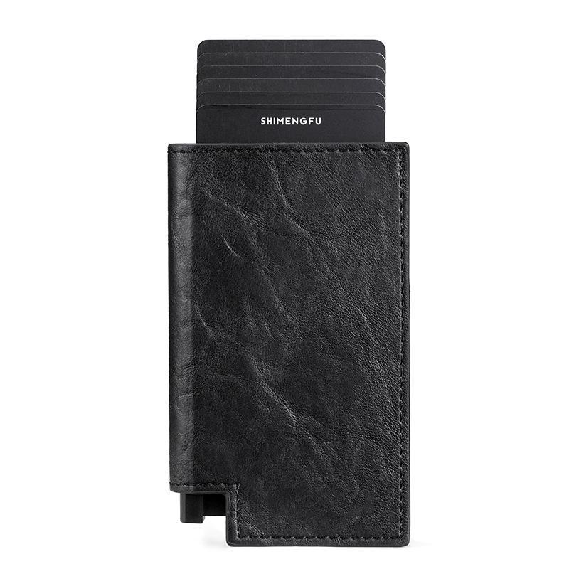 Pop-up Rfid Bifold Wallet with Card Holder - Carbon Fiber Black 12