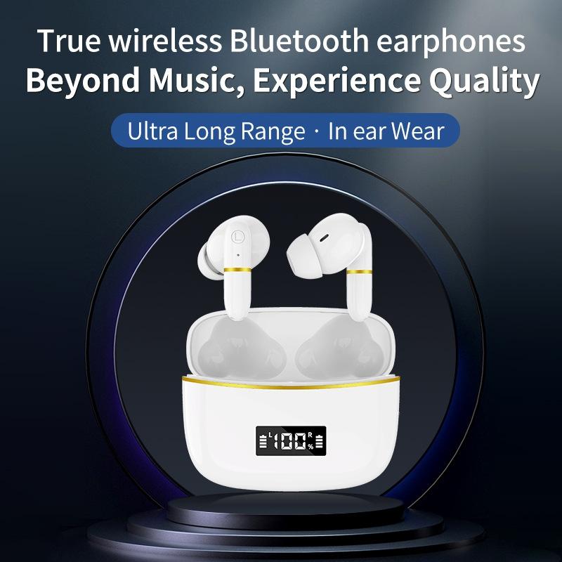 Wireless In-ear Earphones with Digital Charging Case - J2 - Pink 11