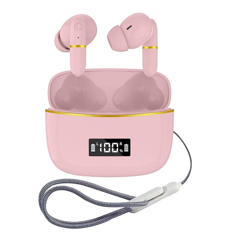Wireless In-ear Earphones with Digital Charging Case - J2 - Pink 15