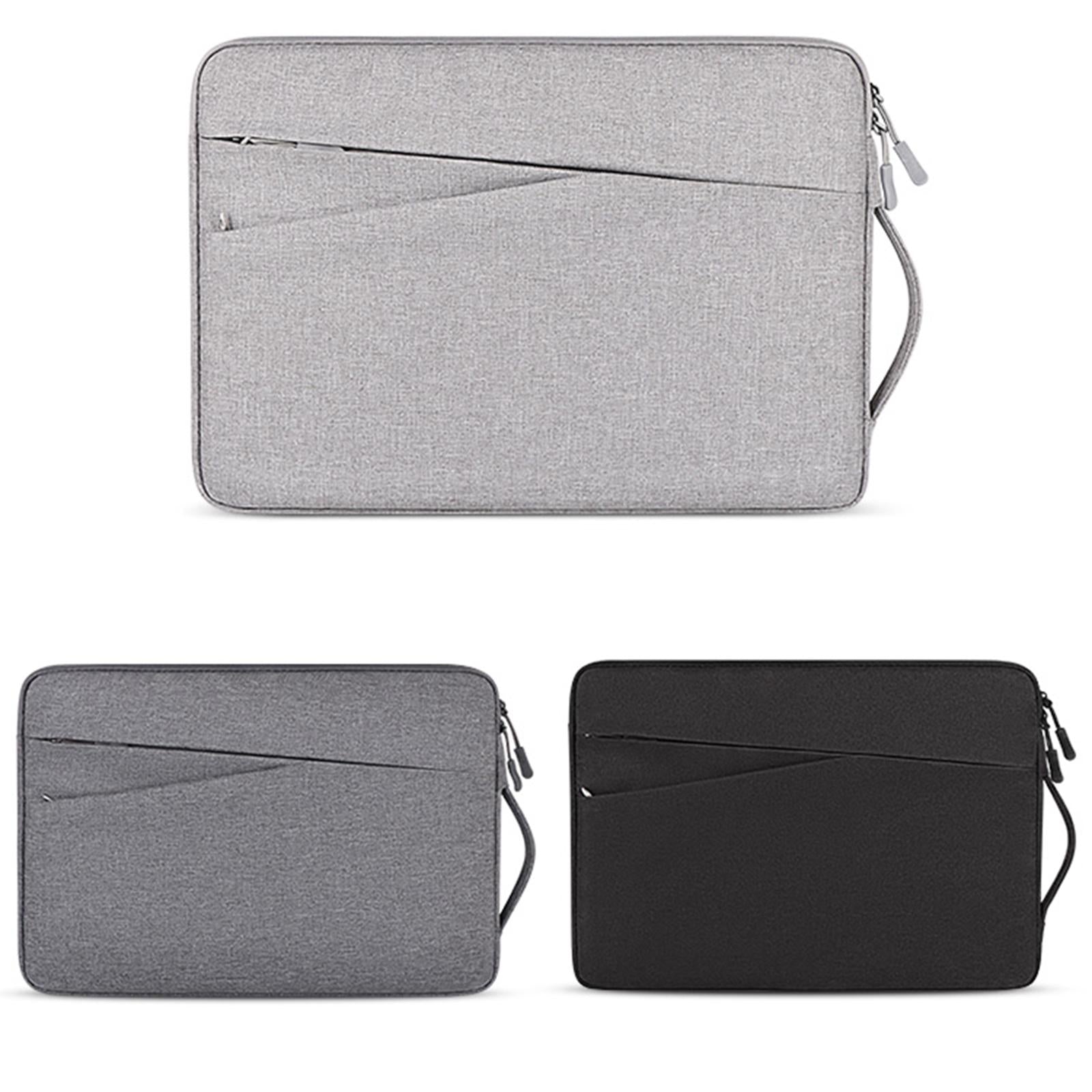 13.3 Inch Polyester Laptop Liner Bag with Small Bag - Ideal for Notebooks - Black 3