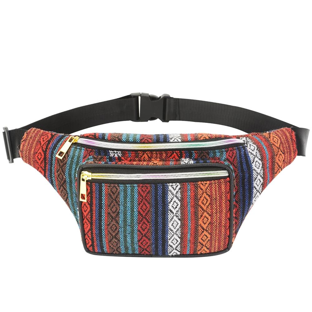 Boho Ethnic Style Waist Bag 34 X 15Cm - Style-C 11
