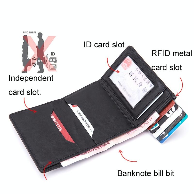 Rfid-blocking Aluminum Card Holder - Secure & Compact - Crocodile Black 3