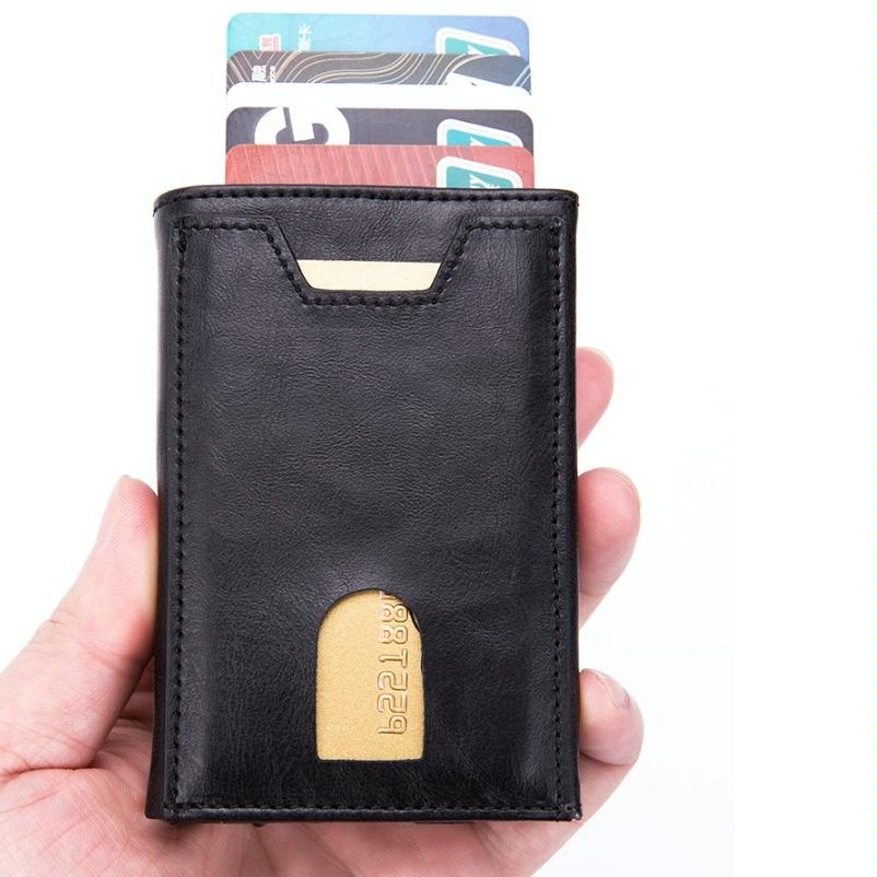 Rfid-blocking Aluminum Card Holder - Secure & Compact - Crocodile Black 6