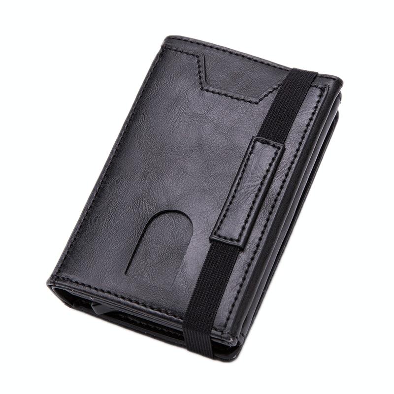 Rfid-blocking Aluminum Card Holder - Secure & Compact - Crocodile Black 12