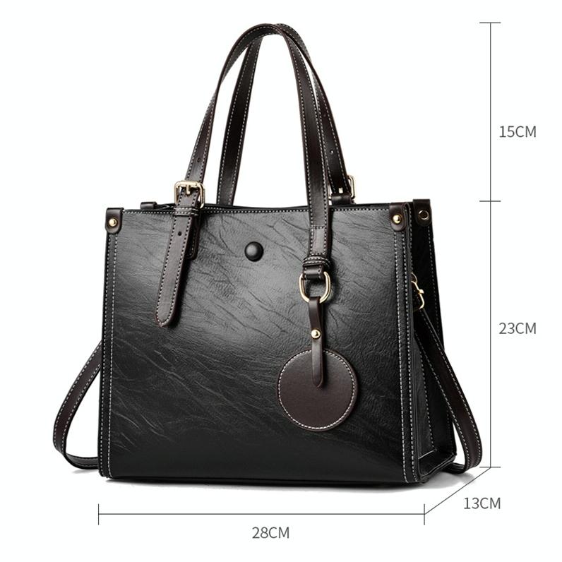 Vintage Multifunctional Handbag for Women - Black 4