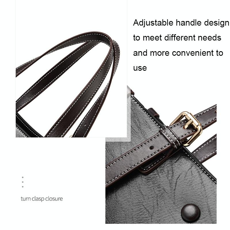 Vintage Multifunctional Handbag for Women - Black 6