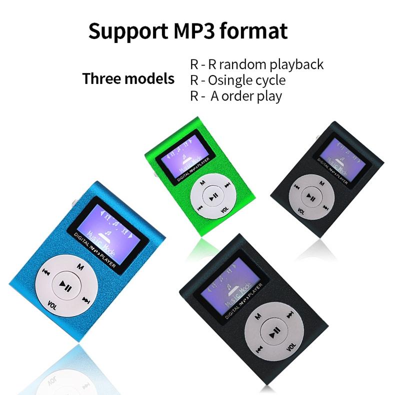 Mini Mp3 Player With Screen 128M+Earphone+Cable - Purple 5