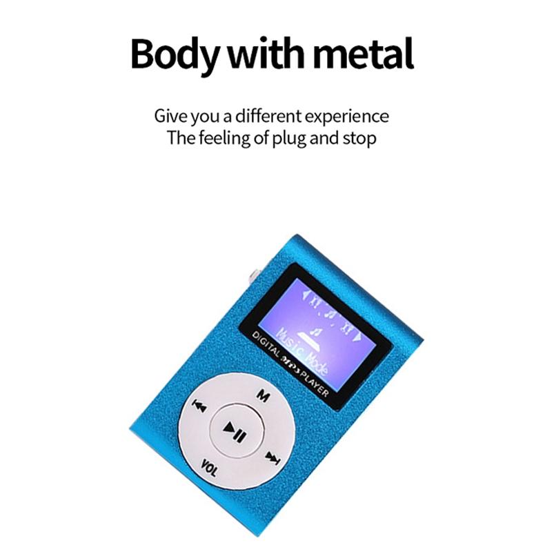 Mini Mp3 Player With Screen 128M+Earphone+Cable - Purple 7
