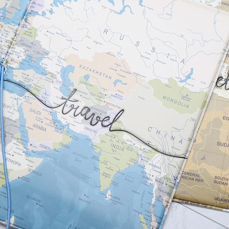 Passport Cover For Travel Abroad 3D Map Design - Ma 9