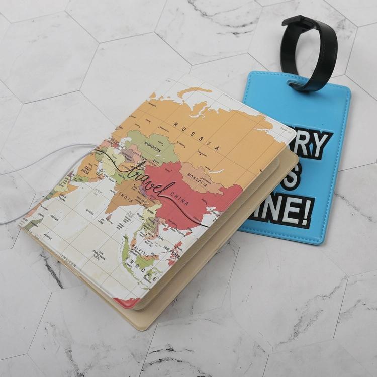 Passport Cover For Travel Abroad 3D Map Design - Ma 10