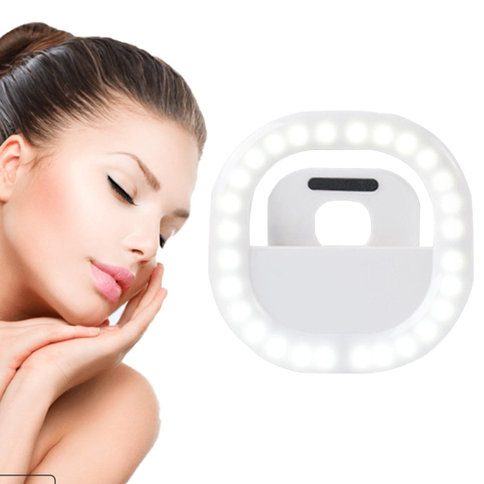 Rechargeable Clip-on Selfie Light for Mobile Phones - Blue 3