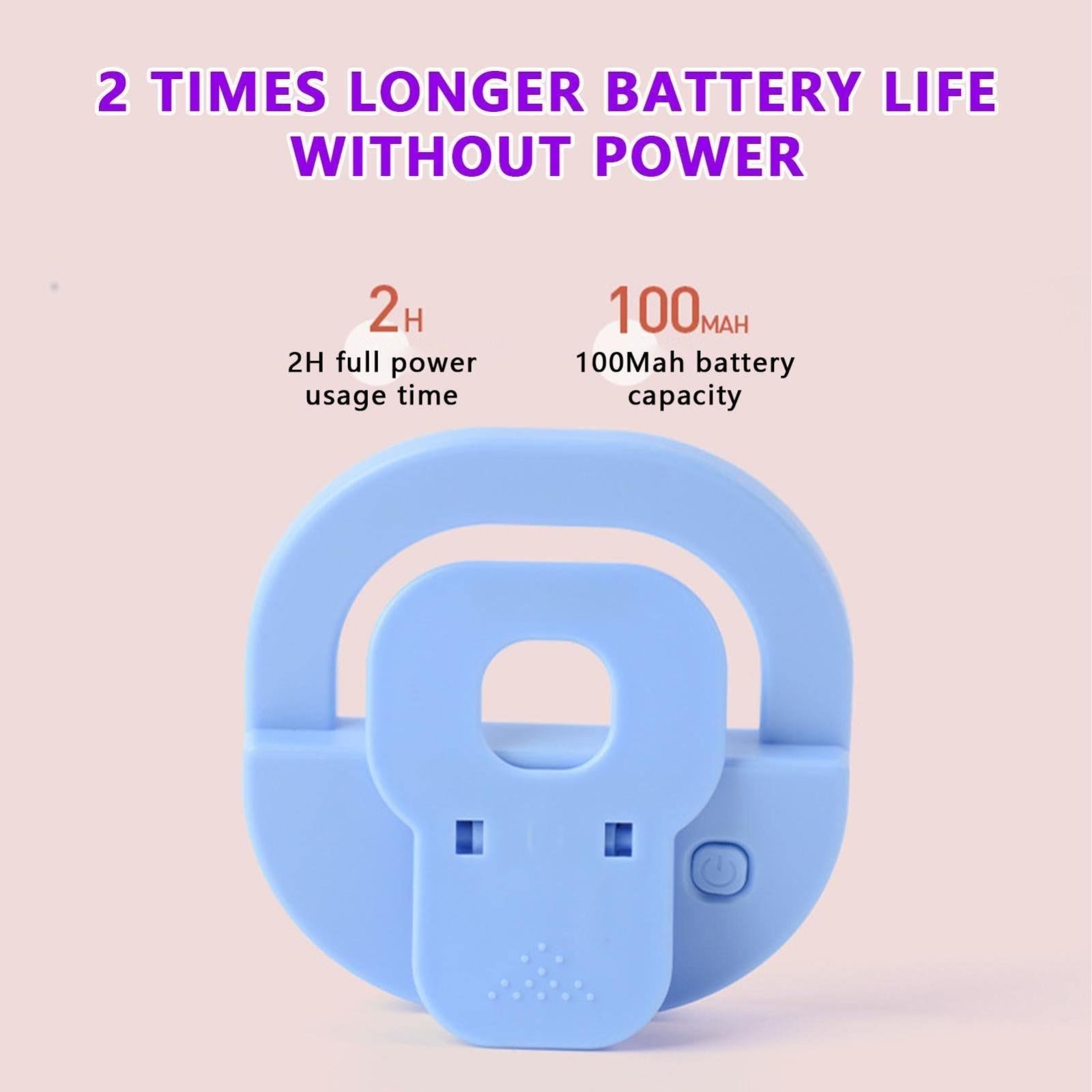 Rechargeable Clip-on Selfie Light for Mobile Phones - Blue 7