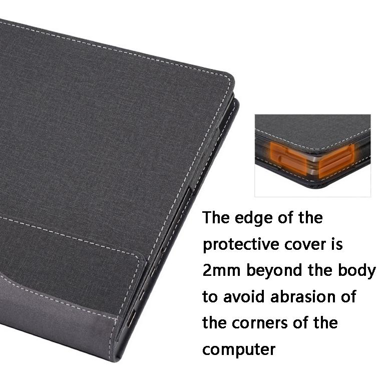 Xiaoxin Pro 14 2021 Anti-Fall Leather Laptop Case - Deep Blue 6
