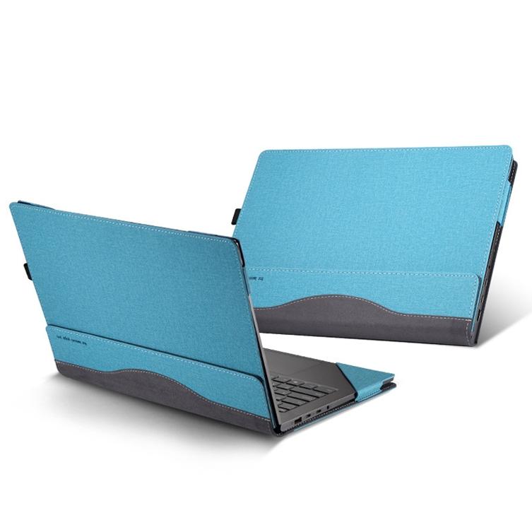 Xiaoxin Pro 14 2021 Anti-Fall Leather Laptop Case - Deep Blue 10