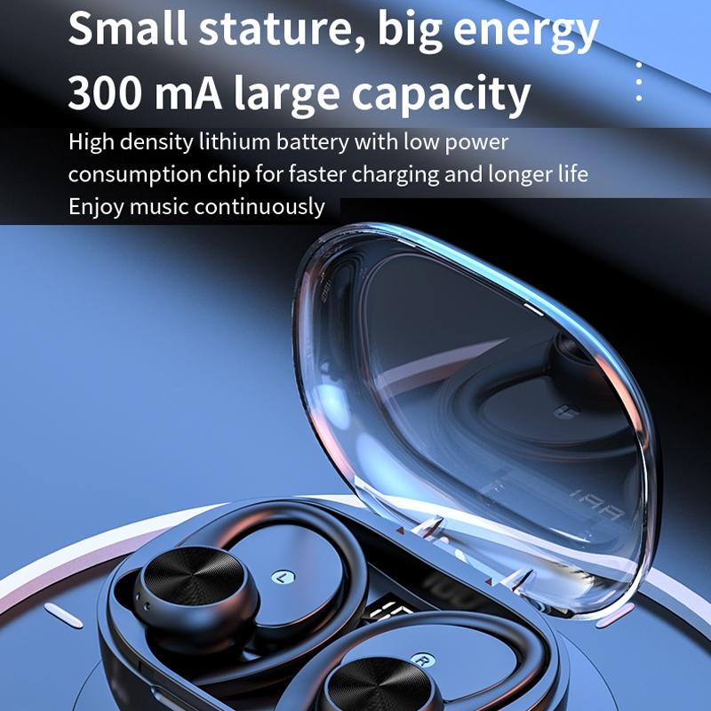 Wireless Earphones with Digital Display and Charging Case - Pink 9