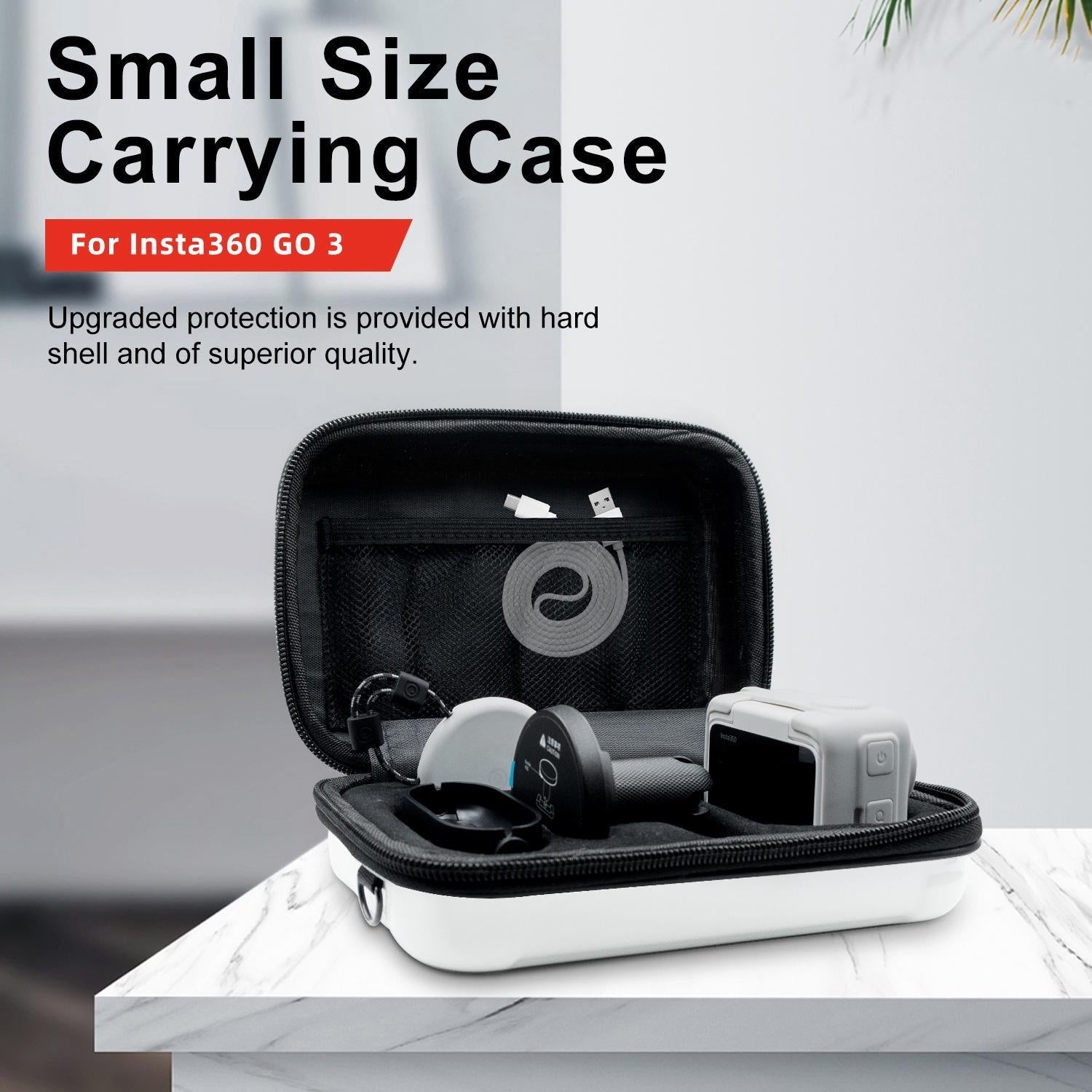 Waterproof Hard Shell Storage Bag for Amagisn - Compact Size - Pearl White 4