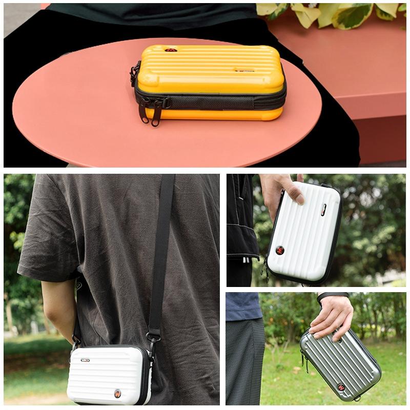 Waterproof Hard Shell Storage Bag for Amagisn - Compact Size - Pearl White 9