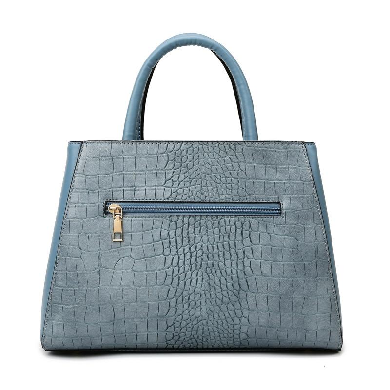 Black Stone Pattern Patchwork Handbag - Shoulder / Crossbody - Khaki 6