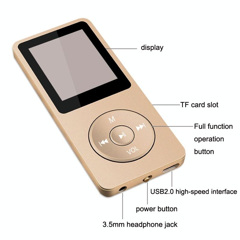 Ultra Thin Screen Mp4 Player Lossless Sound - Red 4