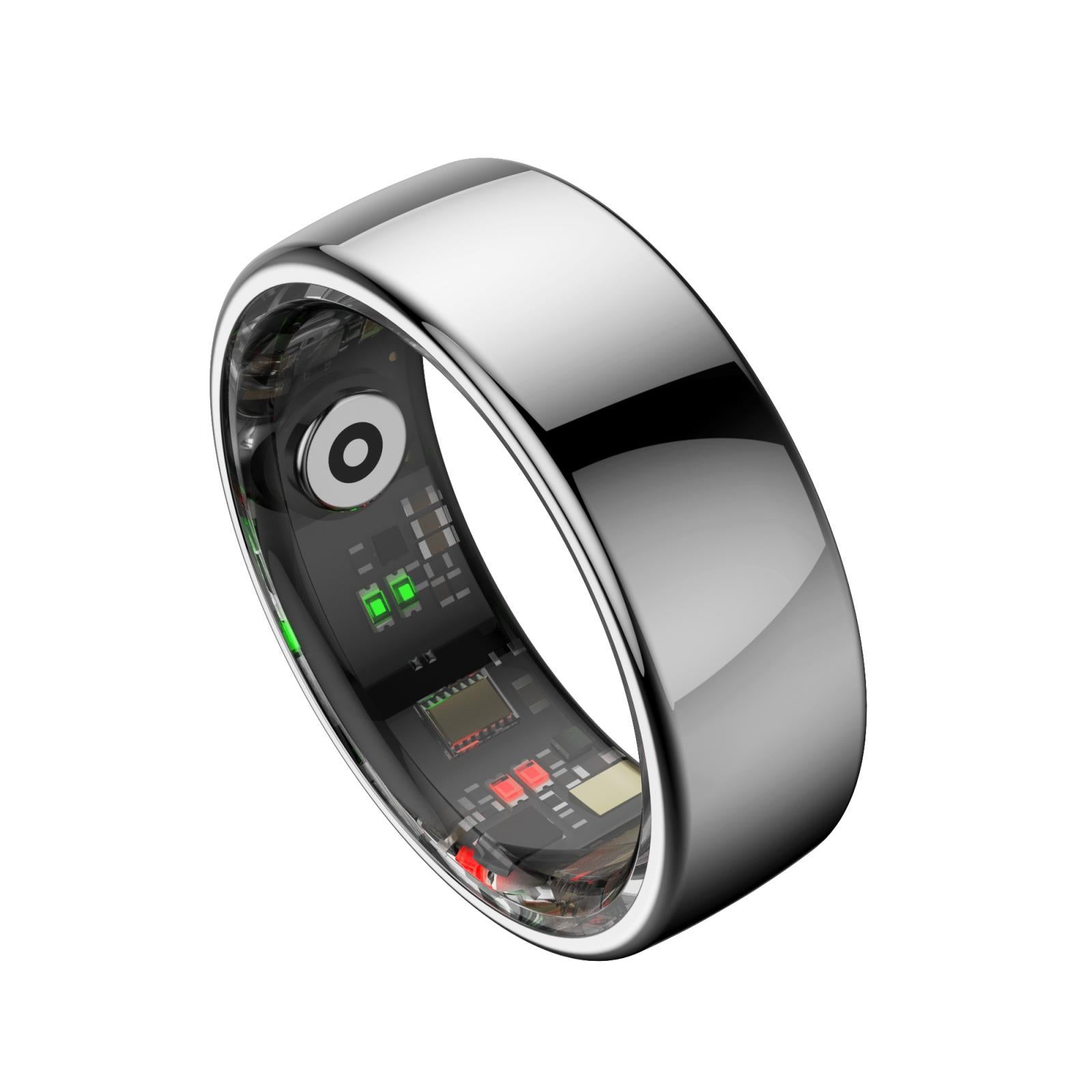 7 Smart Ring Heart Rate Blood Oxygen Sleep Sports - Silver 5