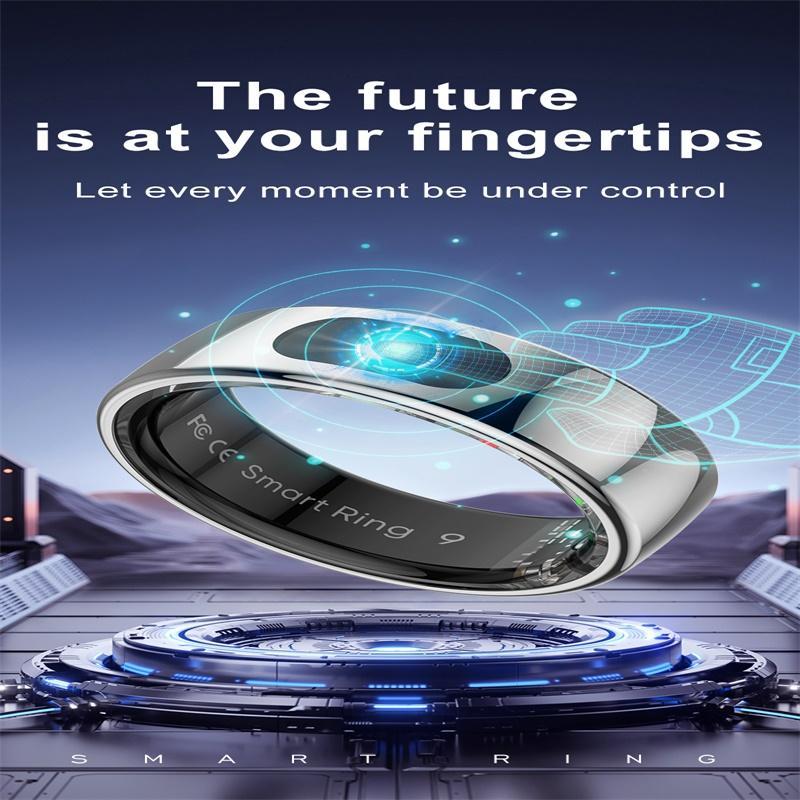 7 Smart Ring Heart Rate Blood Oxygen Sleep Sports - Silver 6