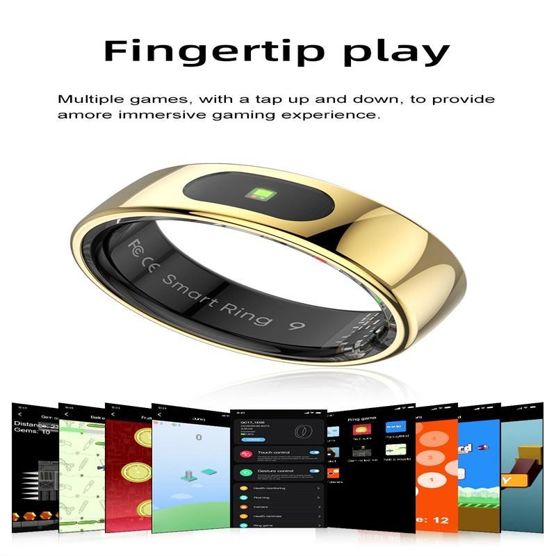 7 Smart Ring Heart Rate Blood Oxygen Sleep Sports - Silver 10