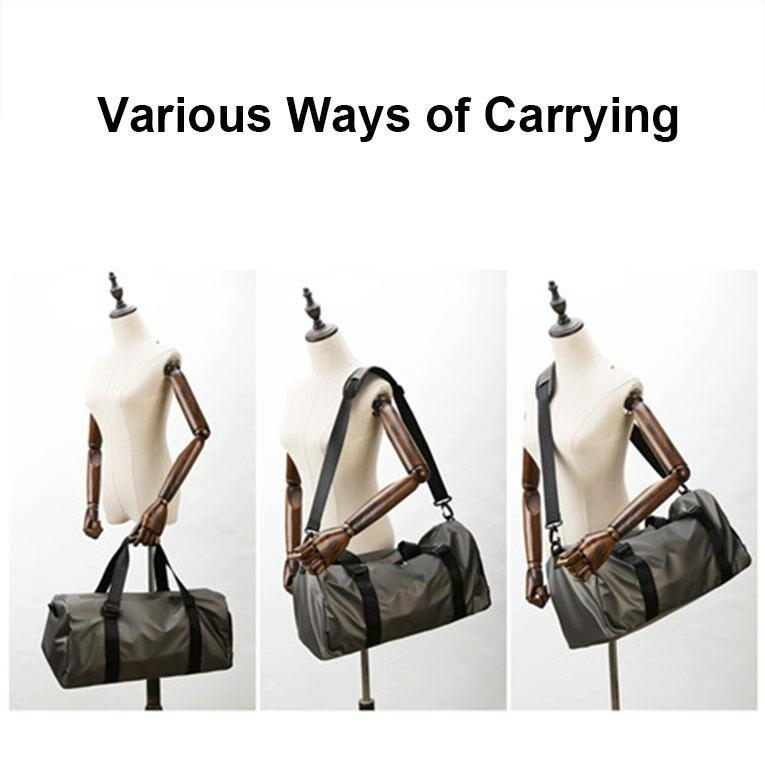 Waterproof Gym Bag - Compact and Durable - Black 6