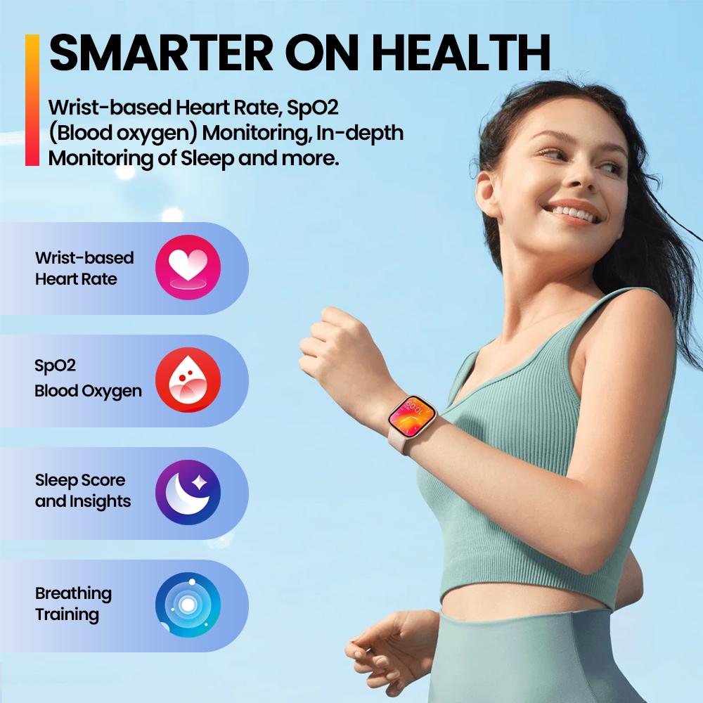 2.15 Inch Ip68 Waterproof Fitness Smart Watch Starlight Silver 8